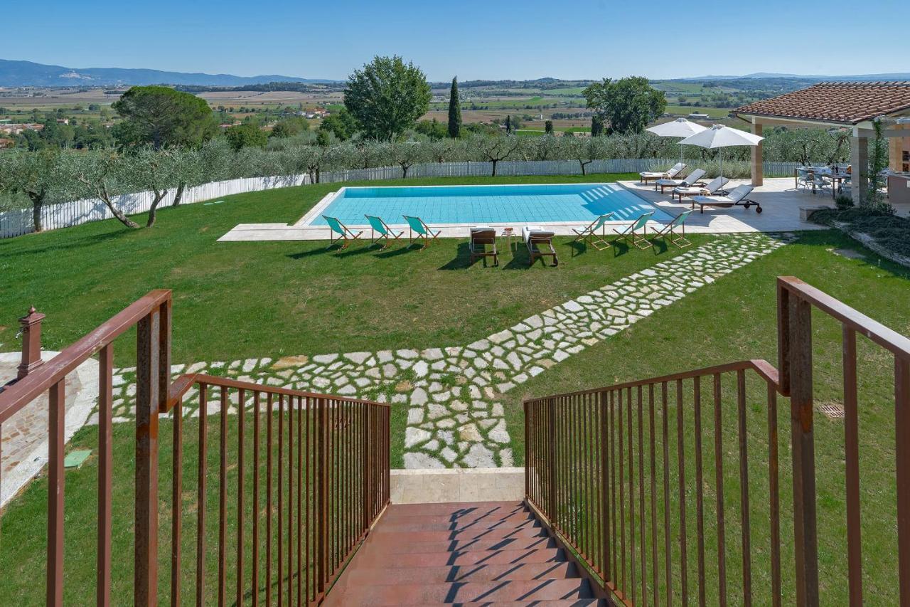Luxury Spaccasole Su Cortona - Sauna & Infinity Pool Ferienhaus Foiano Della Chiana